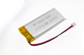 3.7V 602048 600mAh 内窥镜聚合物锂电池